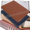 Toptan Ucuz Promosyon 17x24 Gizli Spiralli Günlük Ajanda - Thermo Deri AAO6209
