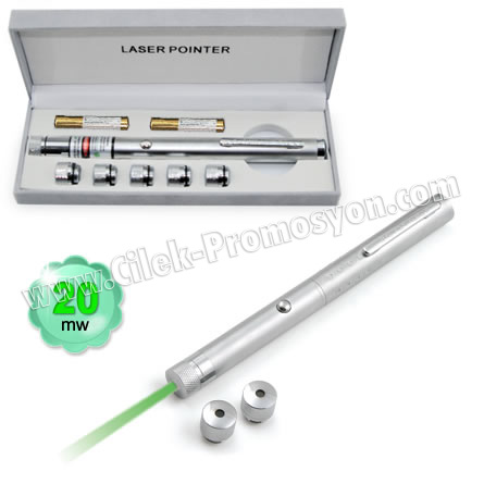 20 Mw Yeşil Lazer Pointer 5 Başlıklı