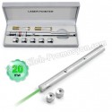 Toptan Ucuz Promosyon 20 Mw Yeşil Lazer Pointer 5 Başlıklı GLP7513-25