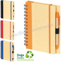 Ucuz Promosyon Geri Dönüşümlü Spiralli Bloknot AGD24145 Ucuz Promosyon Geri Dönüşümlü Spiralli Bloknot AGD24145