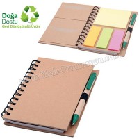 Ucuz Promosyon Geri Dönüşümlü Spiralli Bloknot - Renkli Yapışkan Notluklu AGD24158 Ucuz Promosyon Geri Dönüşümlü Spiralli Bloknot - Renkli Yapışkan Notluklu AGD24158