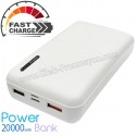 Toptan Ucuz Promosyon Hızlı Şarj PowerBank 20000 mAh - 2 Çıkışlı APB3801