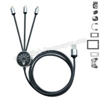 Ucuz Promosyon Işıklı Şarj Kablosu 3 Lü APB3816 Ucuz Promosyon Işıklı Şarj Kablosu 3 Lü APB3816