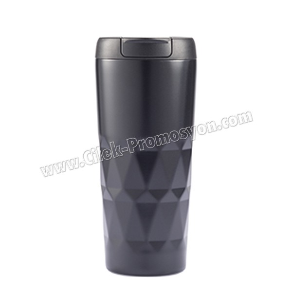 Kulpsuz Termos Bardak - Kupa - Mug 450 mL - Metal