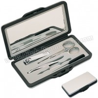 Ucuz Promosyon Manikür Seti 4 Parça Metal Çantalı Aynalı GBU929 Ucuz Promosyon Manikür Seti 4 Parça Metal Çantalı Aynalı GBU929