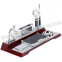 Ucuz Promosyon Masa Seti - Ahşap - Termometreli AMS12238