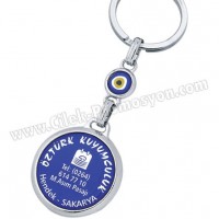 Ucuz Promosyon Metal Anahtarlık Çift Taraflı GA1147