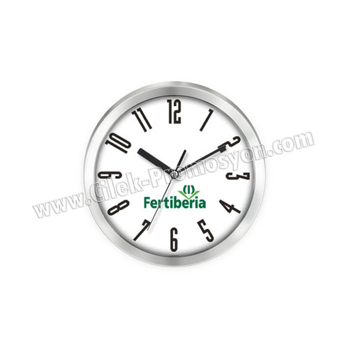 Metal Duvar Saati 18,5 Cm Çelik