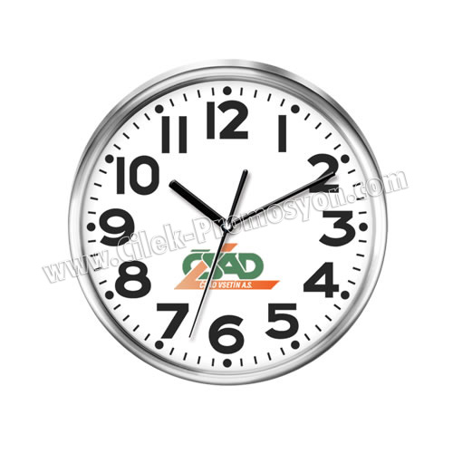Metal Duvar Saati 30 Cm Çelik