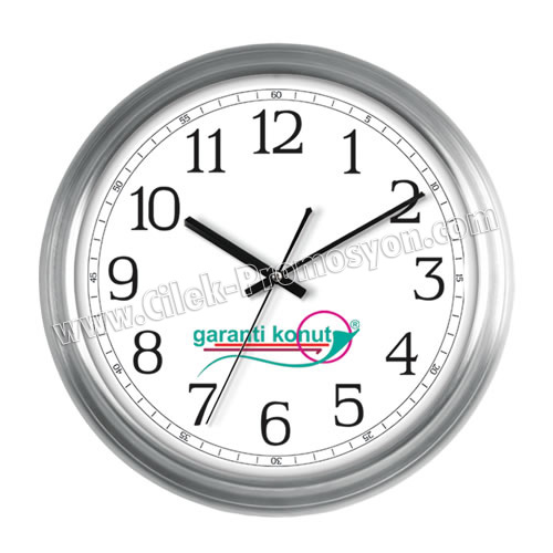 Metal Duvar Saati 35 Cm Çelik