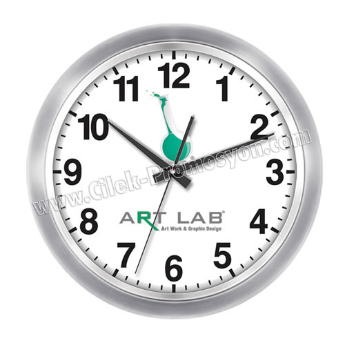 Metal Duvar Saati 36 Cm Çelik