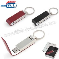 Ucuz Promosyon Metal Flash Bellek 16 GB - Deri Koruyuculu AFB3291-16