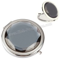 Metal Çanta Aynası Büyüteçli Kristal Efektli AAM10156 Metal Çanta Aynası Büyüteçli Kristal Efektli AAM10156
