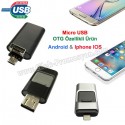 Toptan Ucuz Promosyon OTG Flash Bellek 16 GB - Android ve IOS Iphone OTG Özellikli AFB3257