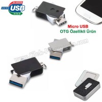 Ucuz Promosyon OTG Flash Bellek 16 GB - OTG Özellikli - Metal AFB3255 Ucuz Promosyon OTG Flash Bellek 16 GB - OTG Özellikli - Metal AFB3255