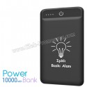 Toptan Ucuz Promosyon PowerBank 10000 mAh - Işıklı Baskı Alanı - Fener - 2 Çıkışlı APB3785