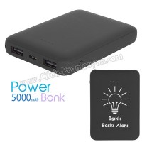 Ucuz Promosyon PowerBank 5000 mAh - 2 Çıkışlı APB3803 Ucuz Promosyon PowerBank 5000 mAh - 2 Çıkışlı APB3803