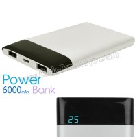 Ucuz Promosyon PowerBank 6000 mAh - Dijital Göstergeli - 2 Çıkışlı APB3802 Ucuz Promosyon PowerBank 6000 mAh - Dijital Göstergeli - 2 Çıkışlı APB3802