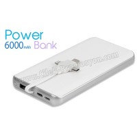 Ucuz Promosyon PowerBank 6000 mAh - Kendinden Kablolu APB3792