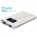 Toptan Ucuz Promosyon PowerBank 8000 mAh - Dijital Göstergeli - 2 Çıkışlı APB3788