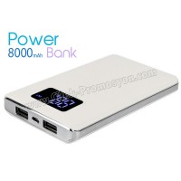 Ucuz Promosyon PowerBank 8000 mAh - Dijital Göstergeli - 2 Çıkışlı APB3788 Ucuz Promosyon PowerBank 8000 mAh - Dijital Göstergeli - 2 Çıkışlı APB3788