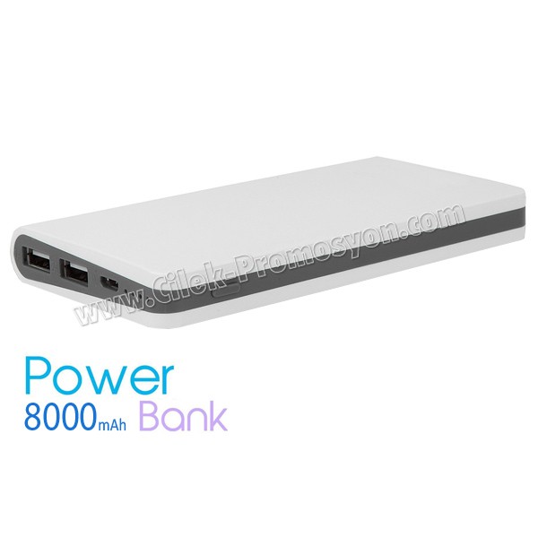 PowerBank 8000 mAh - 2 Çıkışlı