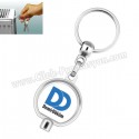 Toptan Ucuz Promosyon Purjör Anahtarı Anahtarlık Metal Oval Tek Taraflı AA1561-O