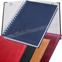 Toptan Ucuz Promosyon 17x24 Spiralli Günlük Ajanda - Thermo Deri GAJ601-S