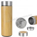 Toptan Ucuz Promosyon Termos 450 mL - Bambu & Metal - Filtreli ATM21139