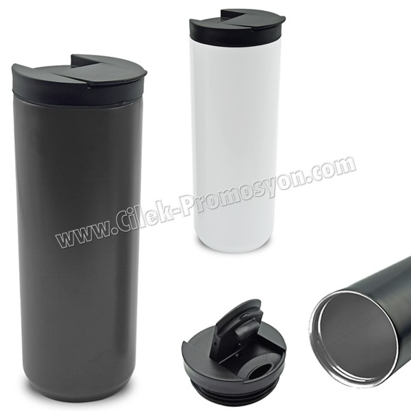 Termos Bardak - Kupa - Mug 500 mL - Metal & Kulpsuz