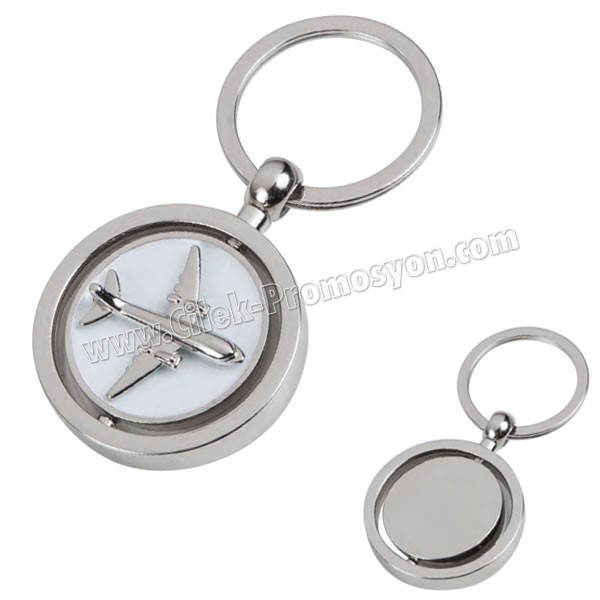 Uçak Maketli Metal Anahtarlık